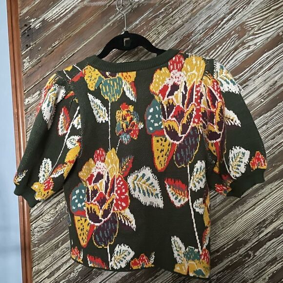 Farm Rio Margarita floral knit top - Picture 7 of 12